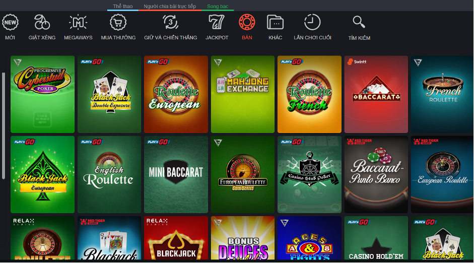 Tất tần tật thông tin cần biết về trò chơi trên bàn tại Bons Casino